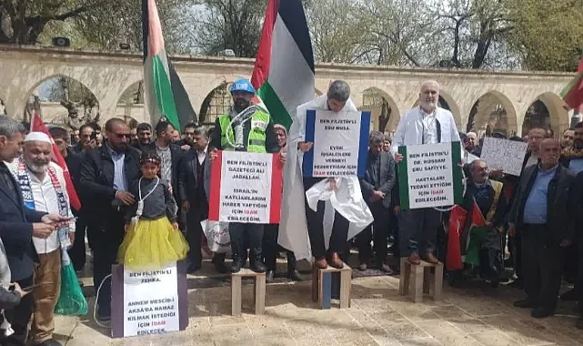 Şanlıurfa STK’ları ‘Filistin’ için tek yumruk oldu