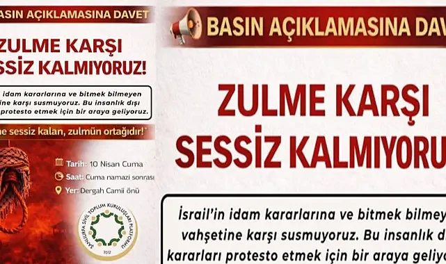 STK’lar idam kararlarına karşı Dergah’ta açıklama yapacak