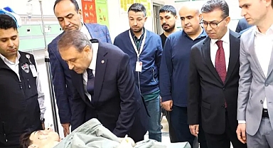 Validen yaralılara ziyaret