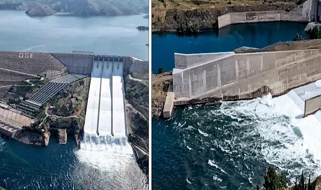 GAP barajlarında kontrollü su tahliyesi sürüyor