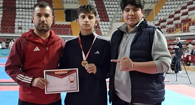 Şanlıurfalı sporcu Emirhan Çelik Türkiye üçüncüsü oldu