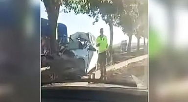 Ağaca çarpan araçta can pazarı: 1 ölü, 1 yaralı