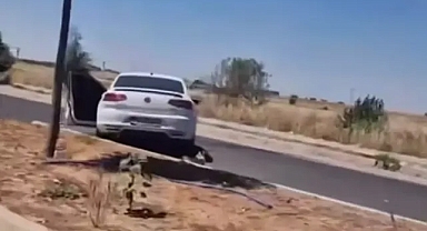 Akçakale'de motosiklet ile otomobil çarpıştı