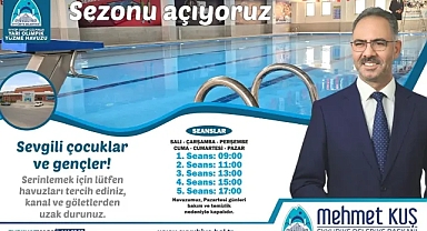 Eyyübiye Belediyesi Yüzme Havuzunda Sezon Açılıyor