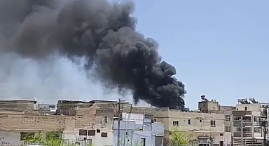 Haliliye'de korkutan yangın (VİDEO)