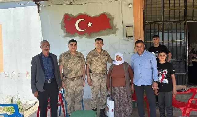 Jandarmadan şehit ailelerine ziyaret