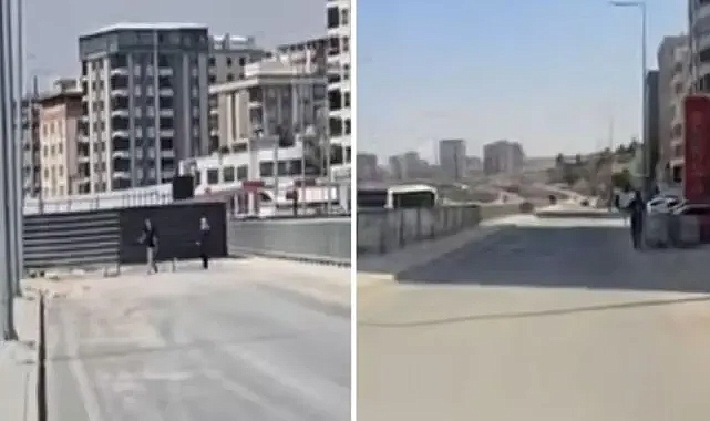 Karaköprü'de esnaftan 'yol' tepkisi (VİDEO)