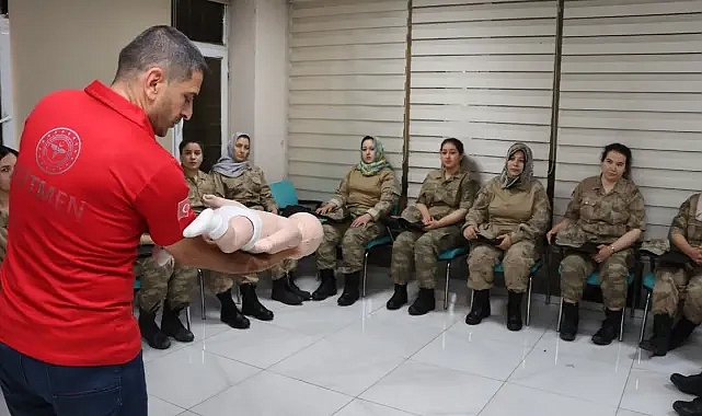 Şanlıurfa’da kadın güvenlik korucularına ilk yardı