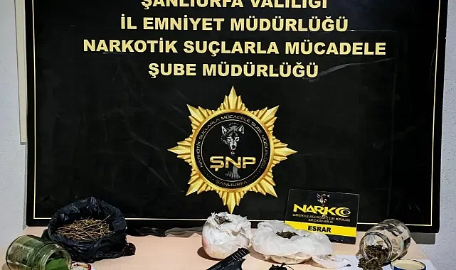 Şanlıurfa'da uyuşturucu ve silah ele geçirildi