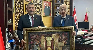 Şanlıurfa MHP İl Başkanı, Bahçeli'yi ziyaret etti