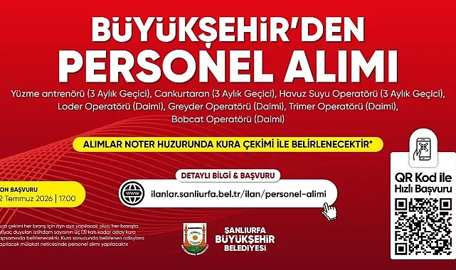 Büyükşehir Belediyesi, personel alımı yapacak