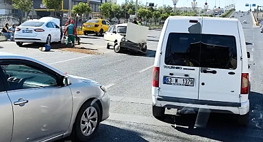Çevik kuvvet kavşağında feci kaza