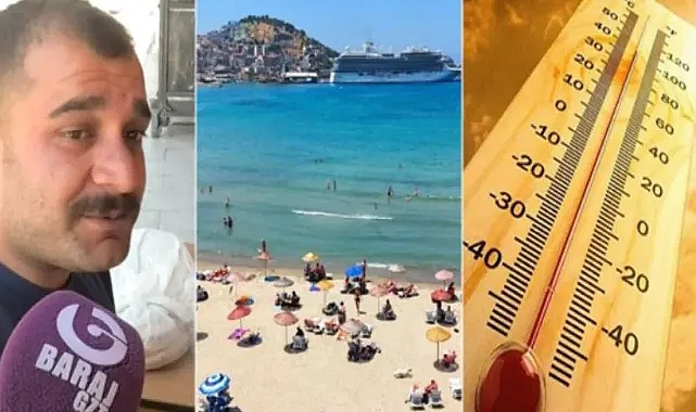 Kavurucu sıcaklar ve tatil planları, çarşıyı boşalttı (VİDEO)