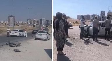 Şanlıurfa'daki kavşakta kaza: İki araç çarpıştı