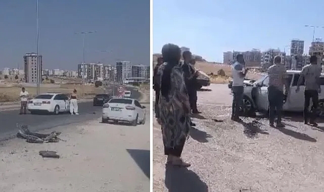 Şanlıurfa'daki kavşakta kaza: İki araç çarpıştı