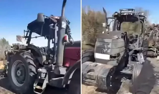 Şanlıurfalı işçinin Traktörü, o ilde alevlere teslim oldu