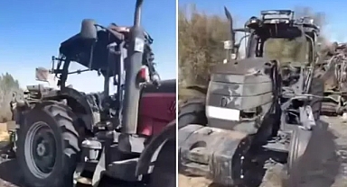 Şanlıurfalı işçinin Traktörü, o ilde alevlere teslim oldu
