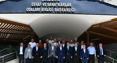 Vali Hasan Şıldak'tan Esnaf Odaları Birliği'ne ziyaret