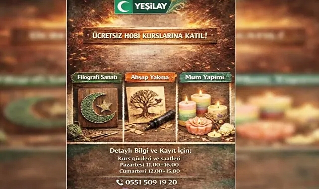 Yeşilay Şanlıurfa’dan ücretsiz yaz sanat kursları