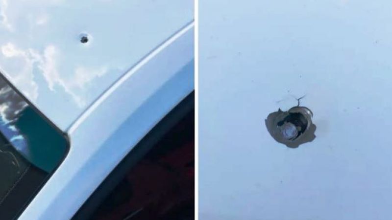 Urfa’da otomobile mermi isabet etti