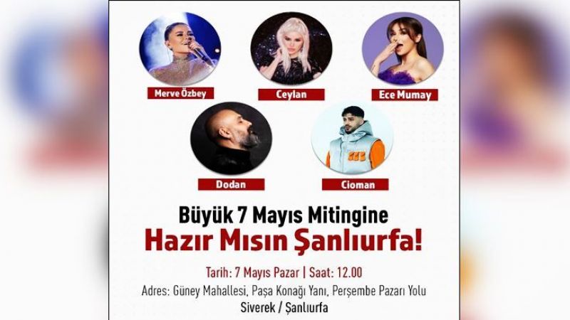 Ünlü sanatçılar Siverek’te Bucak için sahne alacak !