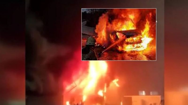 Seyir haldeki otomobil alevlere teslim oldu !