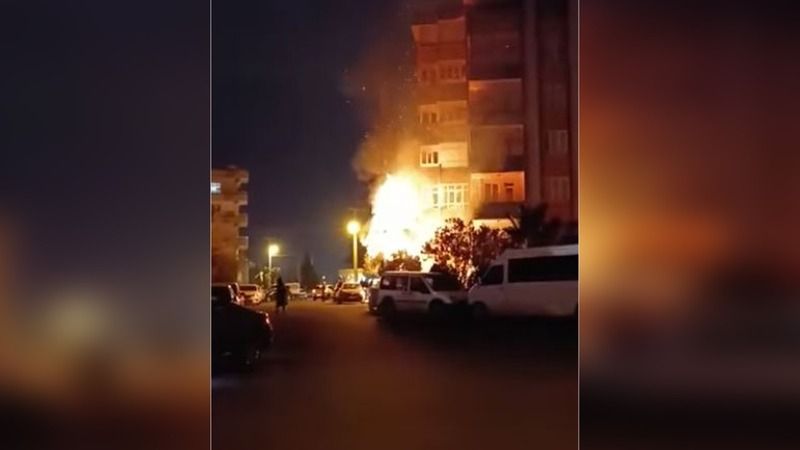Karaköprü’de yangın
