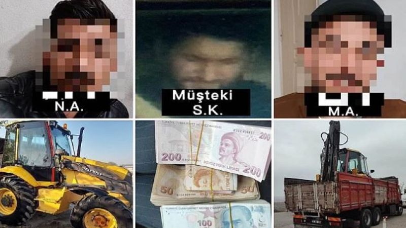 Kepçe hırsızı yakalandı