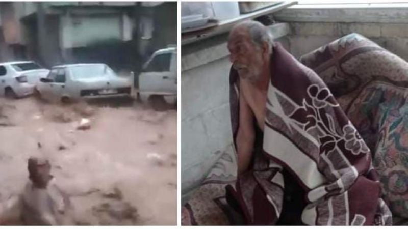 Selde yardım eli uzatan yaşlı adam kurtarıldı