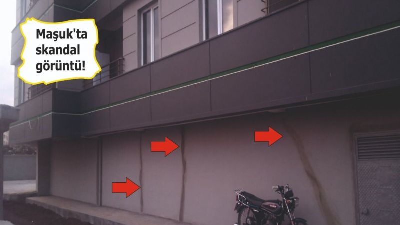 Çatlak binaya alelacele sıva!