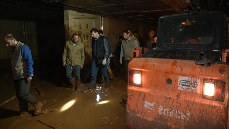 Urfa müzesinde sel temizliği sürüyor