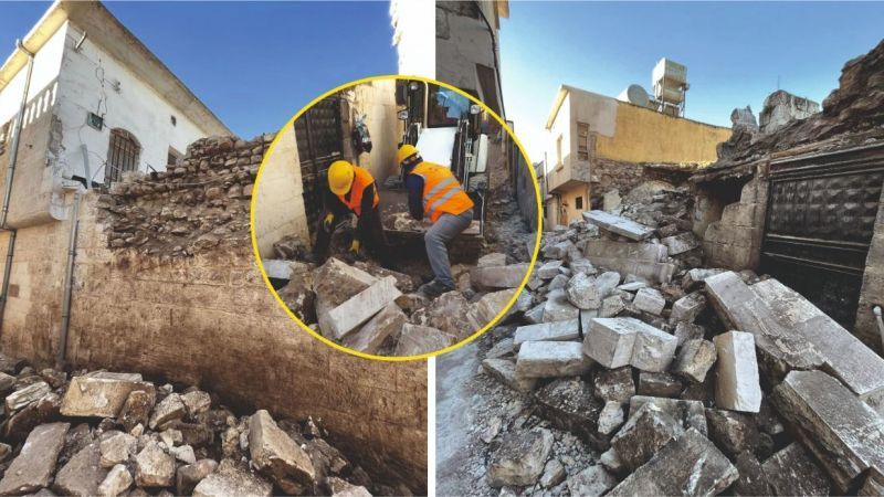 Urfa'nın tarihi sokaklarında bir çok ev mühürlendi. 