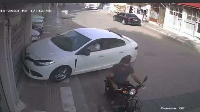 Dalgın sürücü işyerine daldı