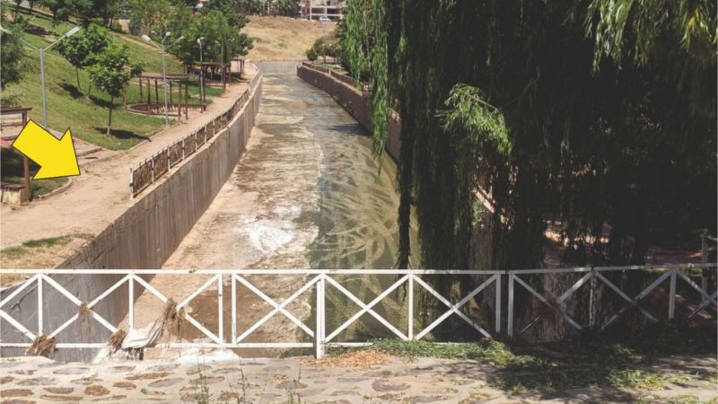 Akpiyar deresi tehlike yaratıyor