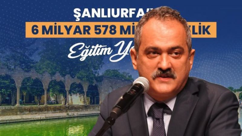 Bakan Özer’den Urfa’daki yatırımlara yönelik açıklama
