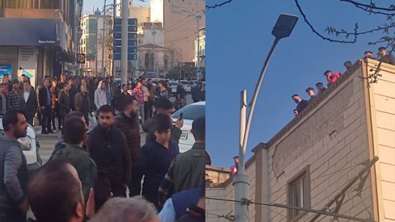 Pasaj esnafından çatı eylemi