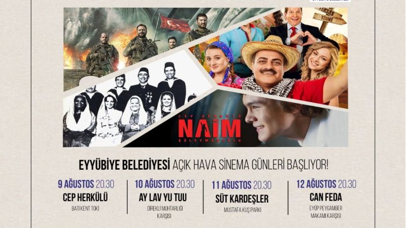 Eyyübiye’de açık hava sinema etkinliği başlıyor