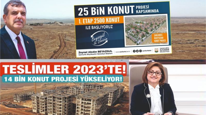 Urfa'nınki sürüncemede, Antep ilk etabı bitiriyor