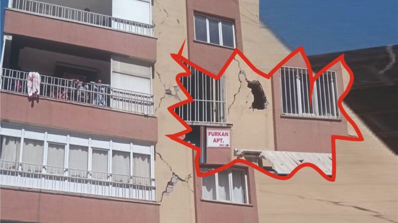 Hasarlı binalarda ölüme meydan okuyorlar