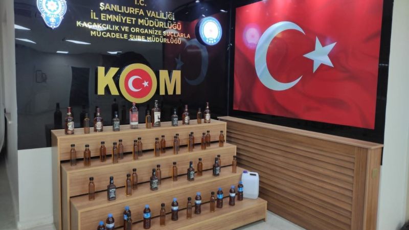 Urfa'da sahte içki tacirlerine geçit yok 