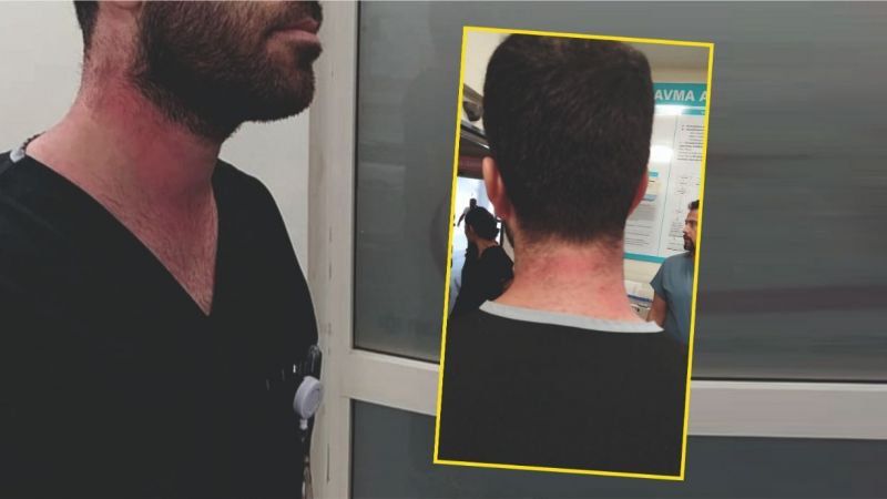 Şifreli kapıyı açmayınca saldırıya uğradı