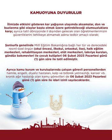 Vali Ayhan'dan tatil açıklaması