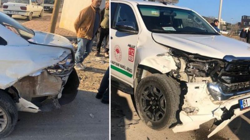 Urfa’da maddi hasarlı kaza