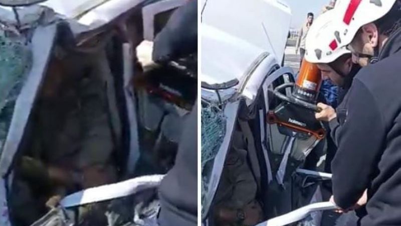 Feci kazadan sağ kurtuldu! 