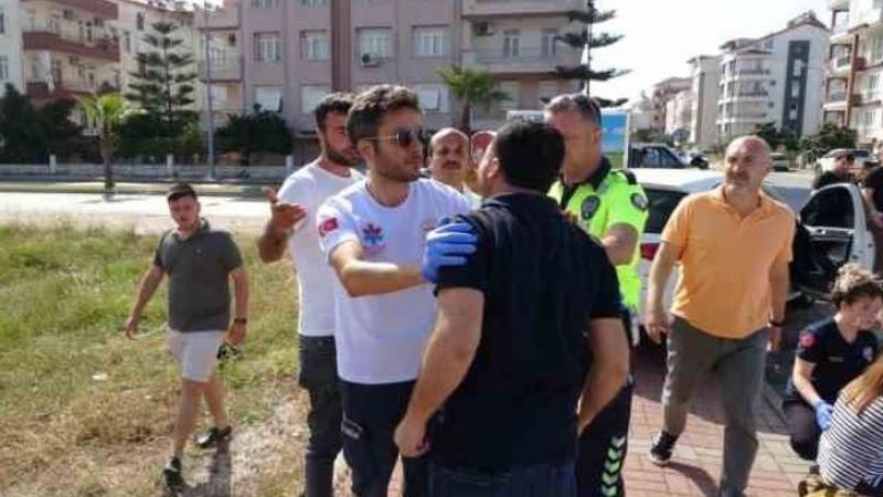 Test etmek istediği aracı hurdaya çeviren Urfalı kavgaya karıştı