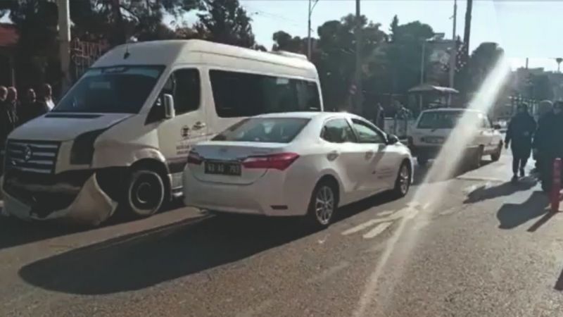 Urfa trafiğinde dehşet anları 