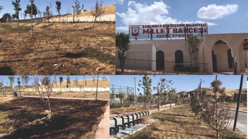 Büyükşehir'e devredilen millet bahçesi kaderine terk edildi