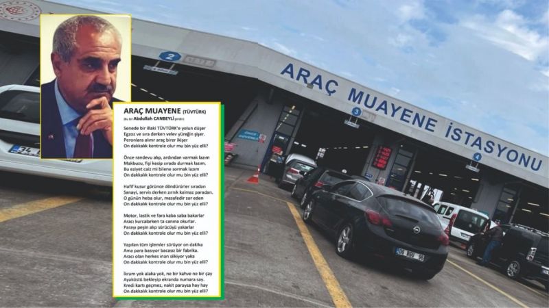 Canbeyli, 'Araç muayene soygunu'nu şiir konusu yaptı