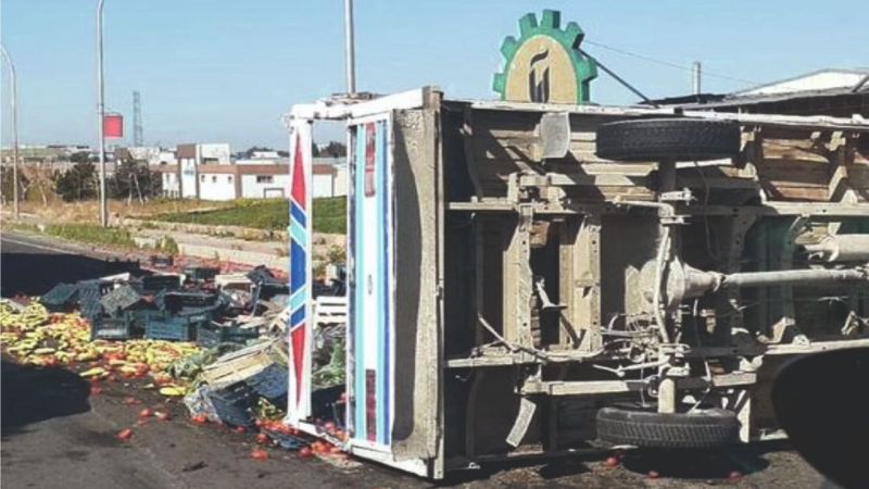 OSB yakınlarındaki kaza ucuz atlatıldı