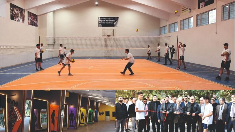 Yenişehir Spor Salonu yeni yüzüyle açıldı